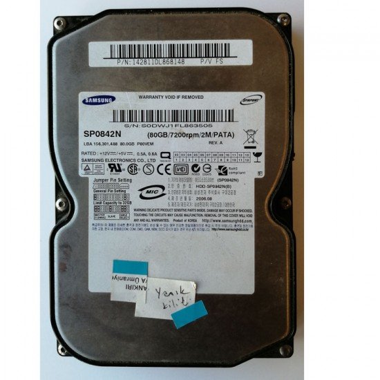 ARIZALI Samsung  SP0842N 80GB Harddisk