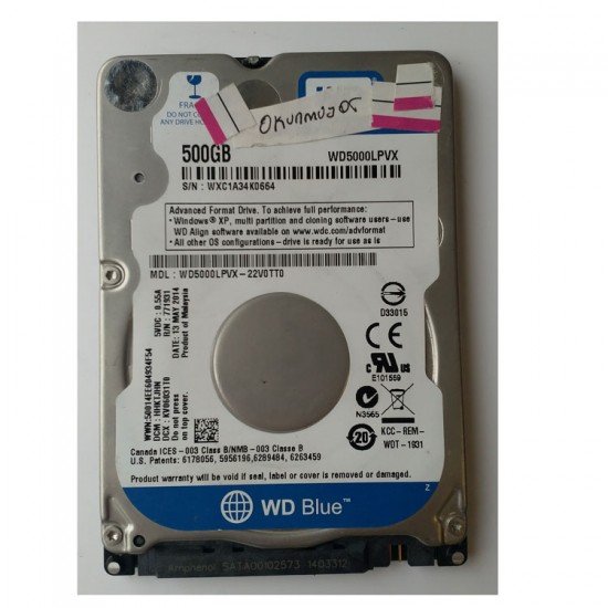 Arızalı Notebook - Western Digital   500GB Harddisk