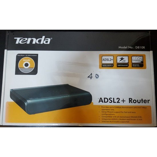 Tenda D810R ADSL2+ Modem Router 1 Port